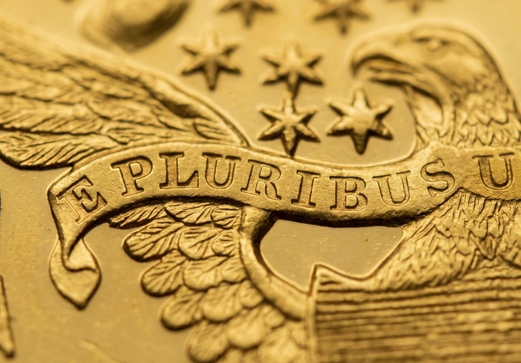 Close-up of a E Pluribus Unum